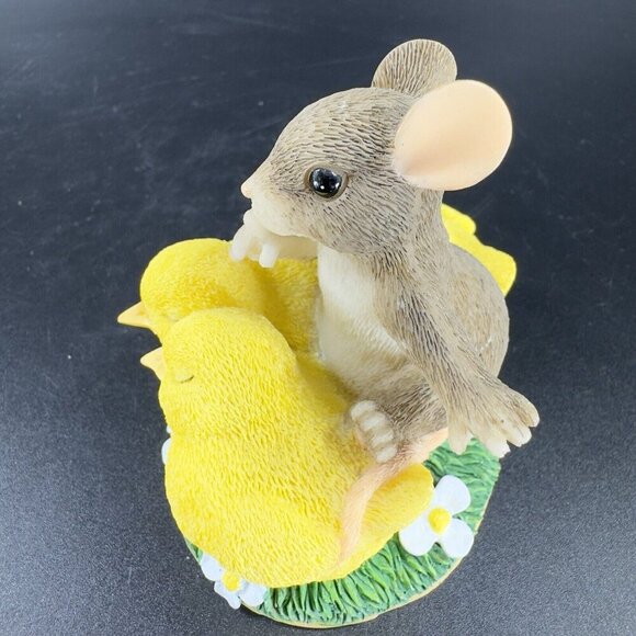 Charming Tails Fitz And Floyd Figurine Resin Whimsical Shhh Don’t Make A Peep - Picture 8 of 13